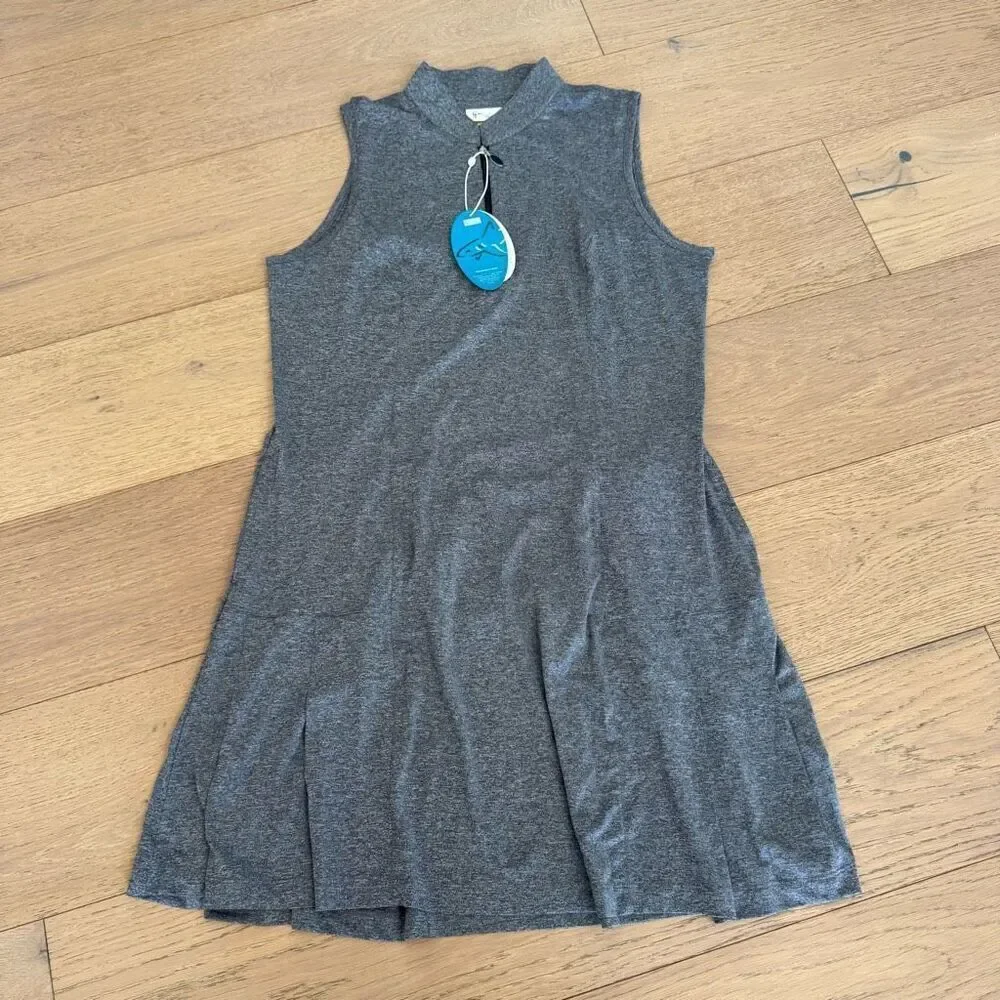 $120 Greg Norman Greg Norman Heather Sleeveless Dress grey size large m8 - Picture 2 of 5